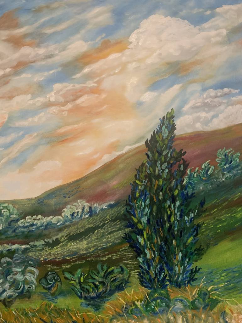 Original Landscape Painting by Elvin egon gonzalez