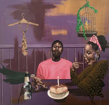 Print of Portraiture Family Paintings by Oluwatobiloba Fasalejo