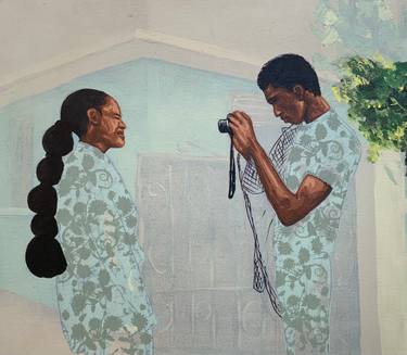 Original Abstract People Paintings by Oluwatobiloba Fasalejo