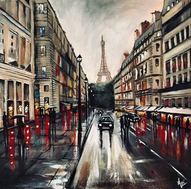 Original Figurative Cities Paintings by Pura Vida by RIVAS