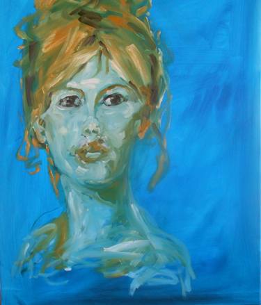 Original Expressionism Portrait Paintings by Norbert Mauritius