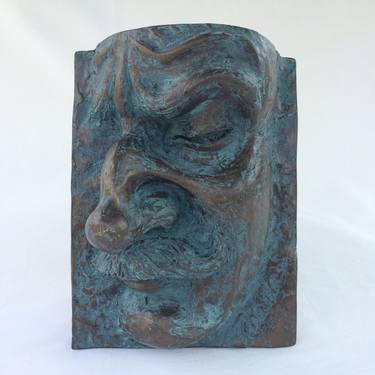 Original Expressionism Men Sculpture by Zuzu Sahillioglu