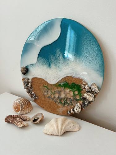 Epoxy resin panel blue ocean - Bingin beach thumb
