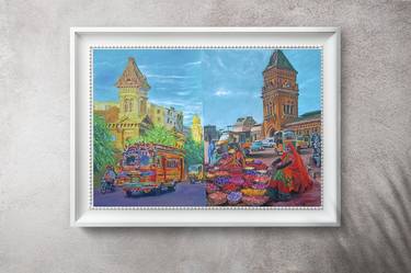 Original Architecture Paintings by Aqil Shahzad