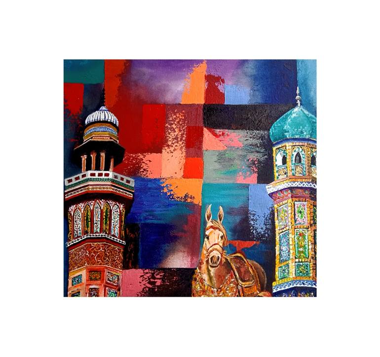 Original Conceptual Architecture Painting by Aqil Shahzad