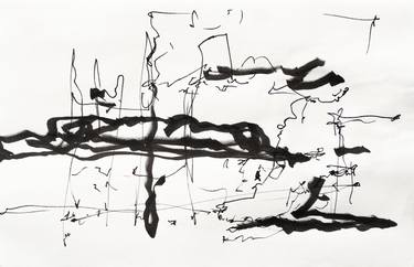 Original Abstract Expressionism Abstract Drawings by John Collamore