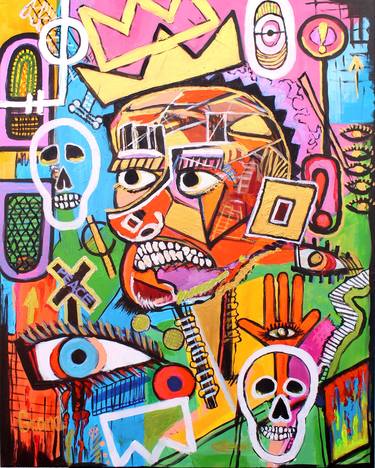 Original Abstract Expressionism Mortality Paintings by Greta Andreica