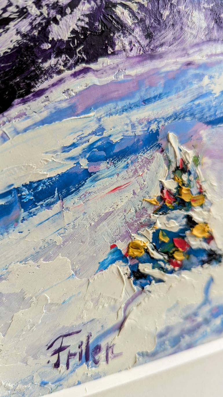 Original Expressionism Landscape Painting by Ellen Frischbutter