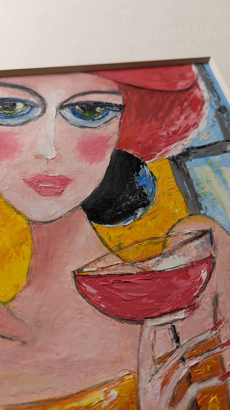 Original Art Deco Women Painting by Ellen Frischbutter
