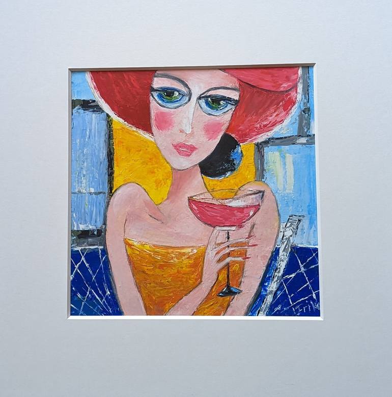 Original Art Deco Women Painting by Ellen Frischbutter