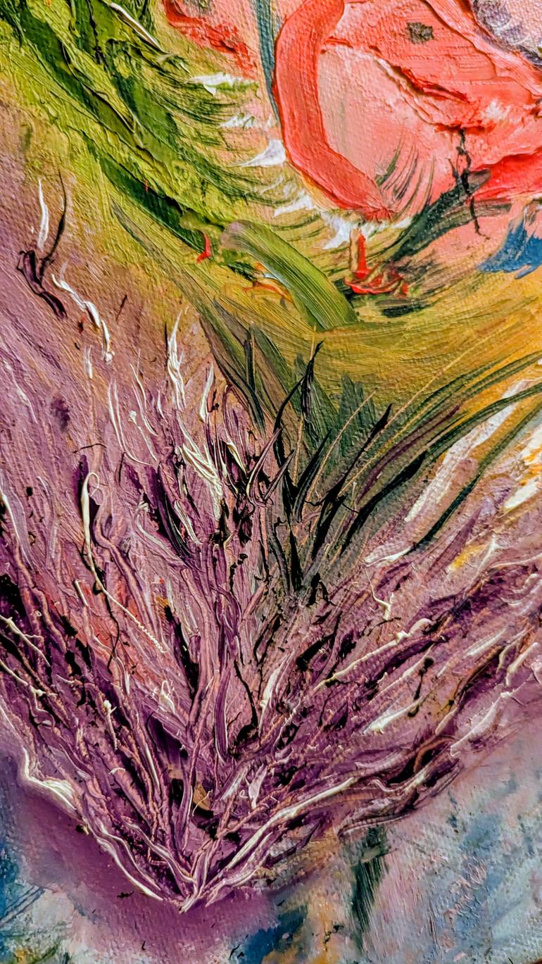 Original Abstract Expressionism Abstract Painting by Ellen Frischbutter