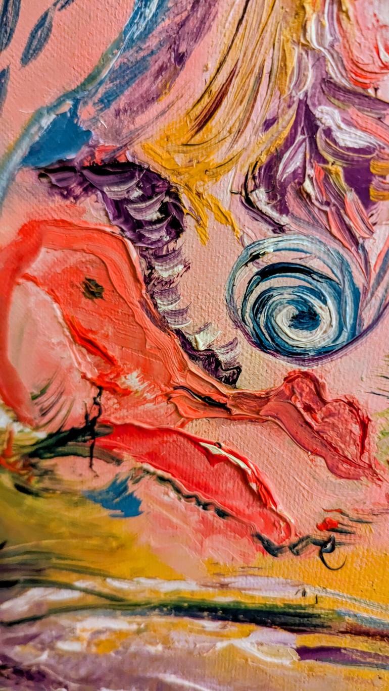 Original Abstract Expressionism Abstract Painting by Ellen Frischbutter