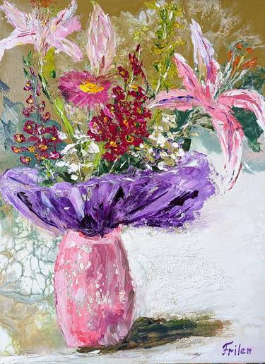 Original Expressionism Botanic Paintings by Ellen Frischbutter