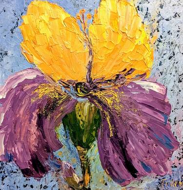 Original Abstract Floral Paintings by Ellen Frischbutter