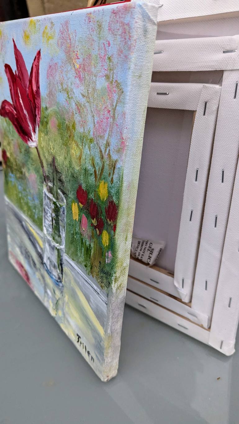 Original Expressionism Botanic Painting by Ellen Frischbutter