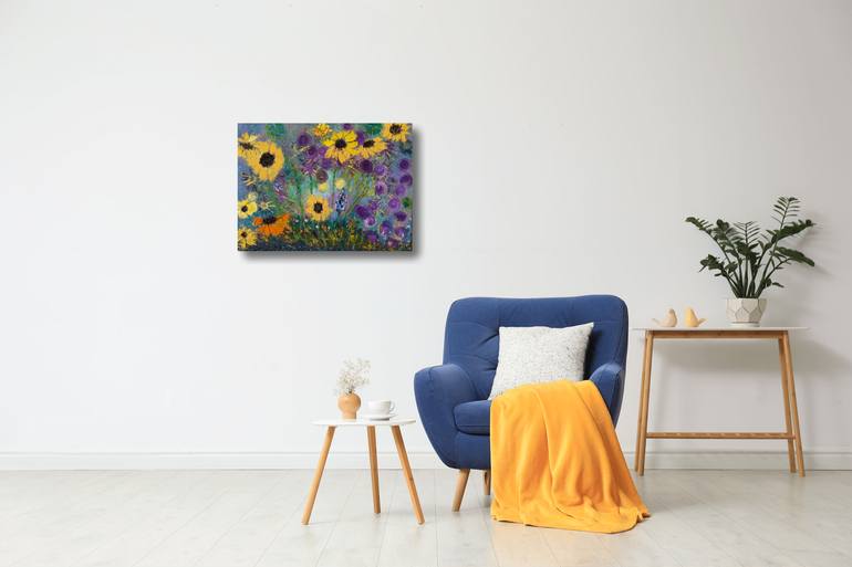 Original Expressionism Abstract Painting by Ellen Frischbutter