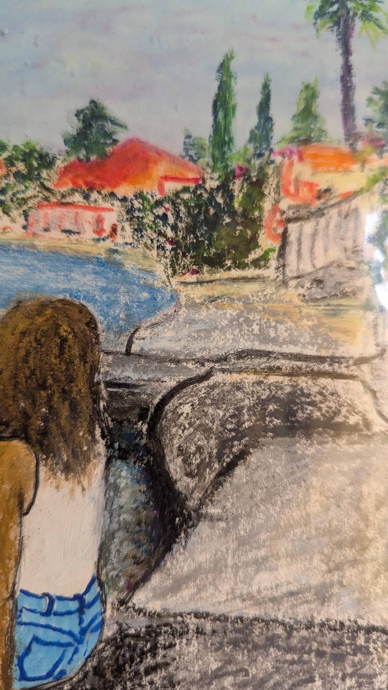 Original Conceptual Landscape Painting by Ellen Frischbutter