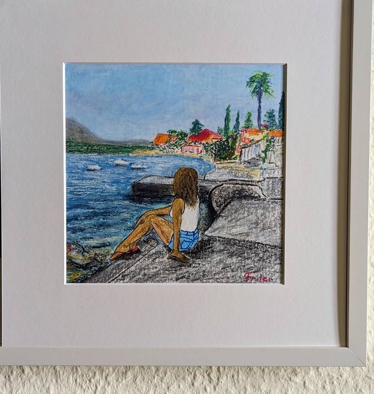 Original Conceptual Landscape Painting by Ellen Frischbutter