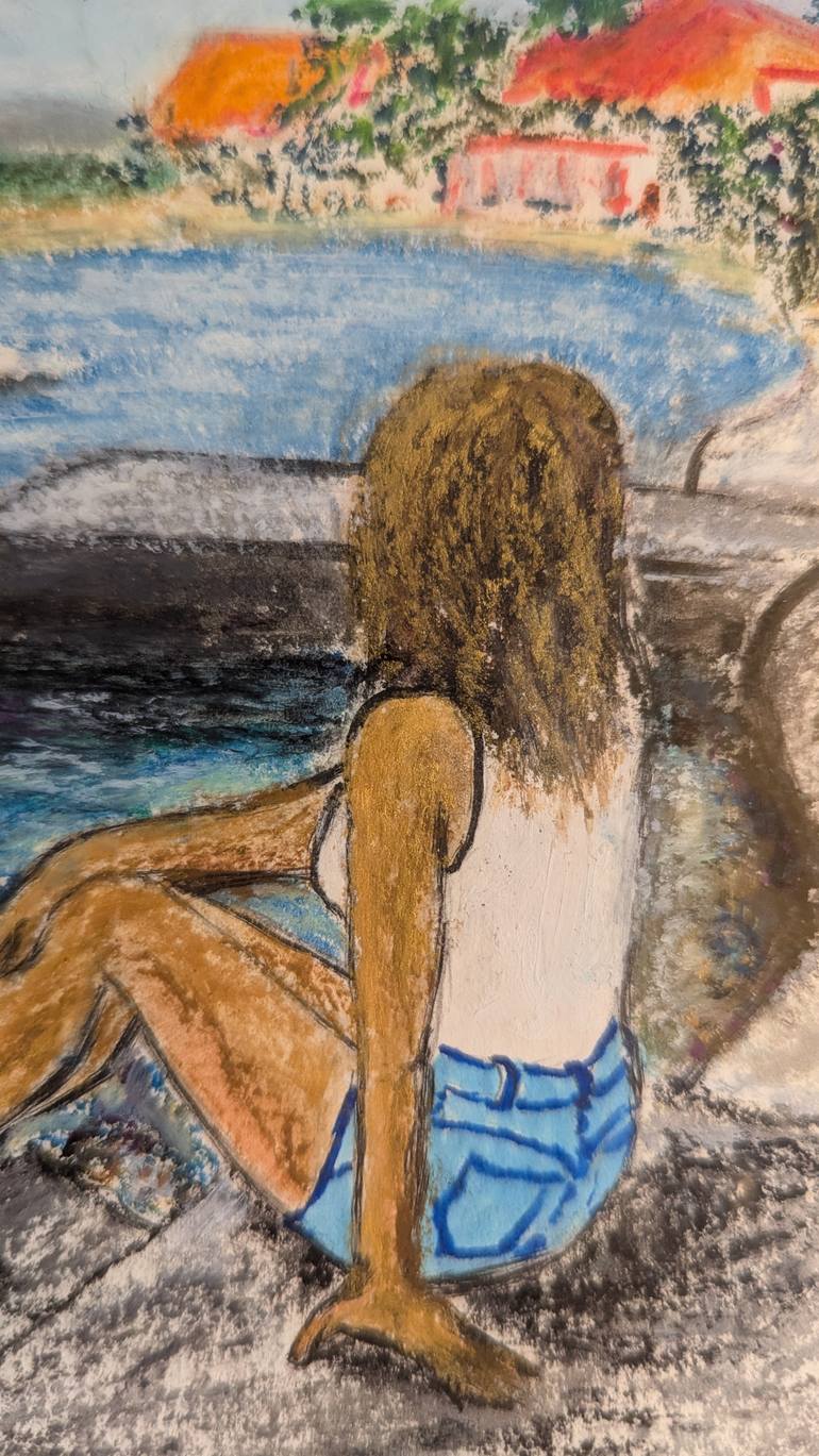 Original Conceptual Landscape Painting by Ellen Frischbutter