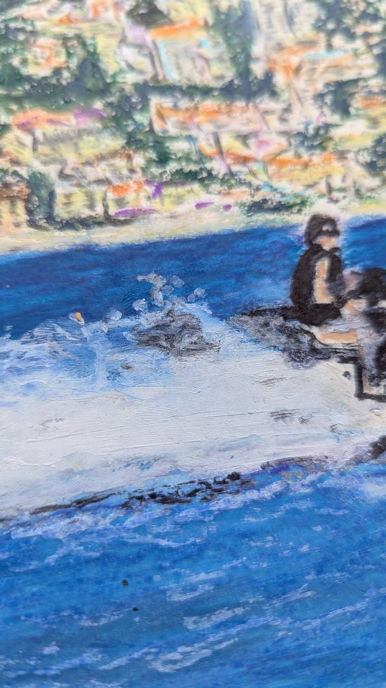 Original Contemporary Seascape Painting by Ellen Frischbutter