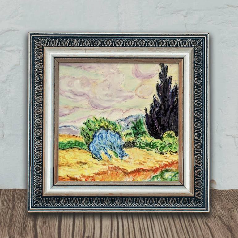 Original Impressionism Landscape Painting by Ellen Frischbutter