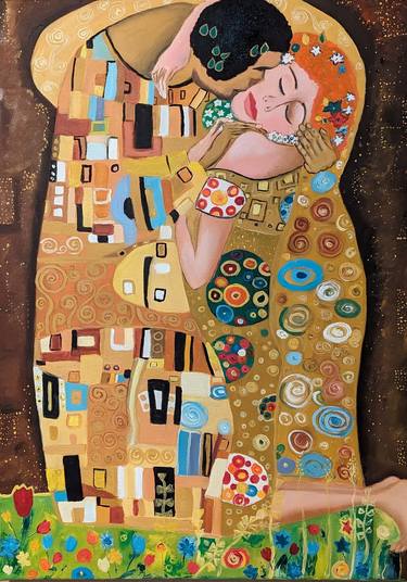 The Kiss. Based on Gustav Klimt thumb