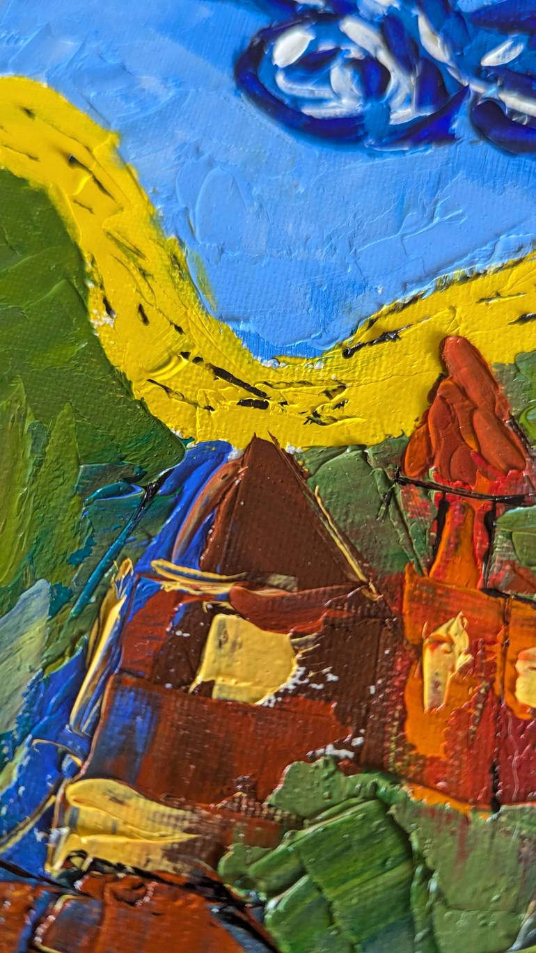 Original Impressionism Landscape Painting by Ellen Frischbutter