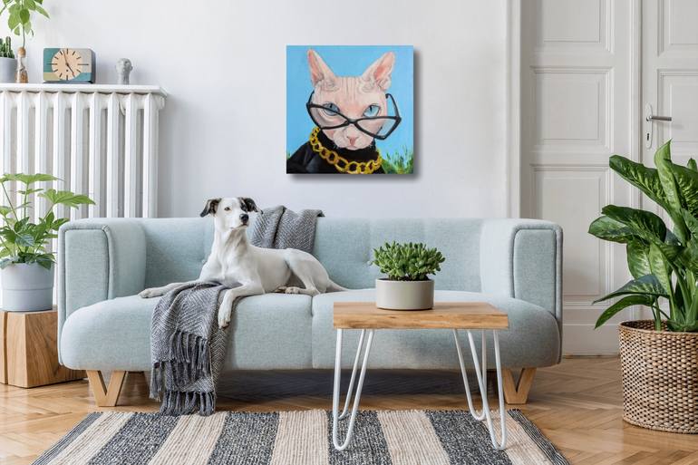 Original Photorealism Animal Painting by Ellen Frischbutter