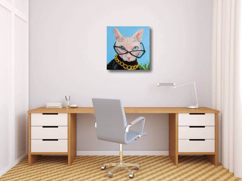 Original Photorealism Animal Painting by Ellen Frischbutter