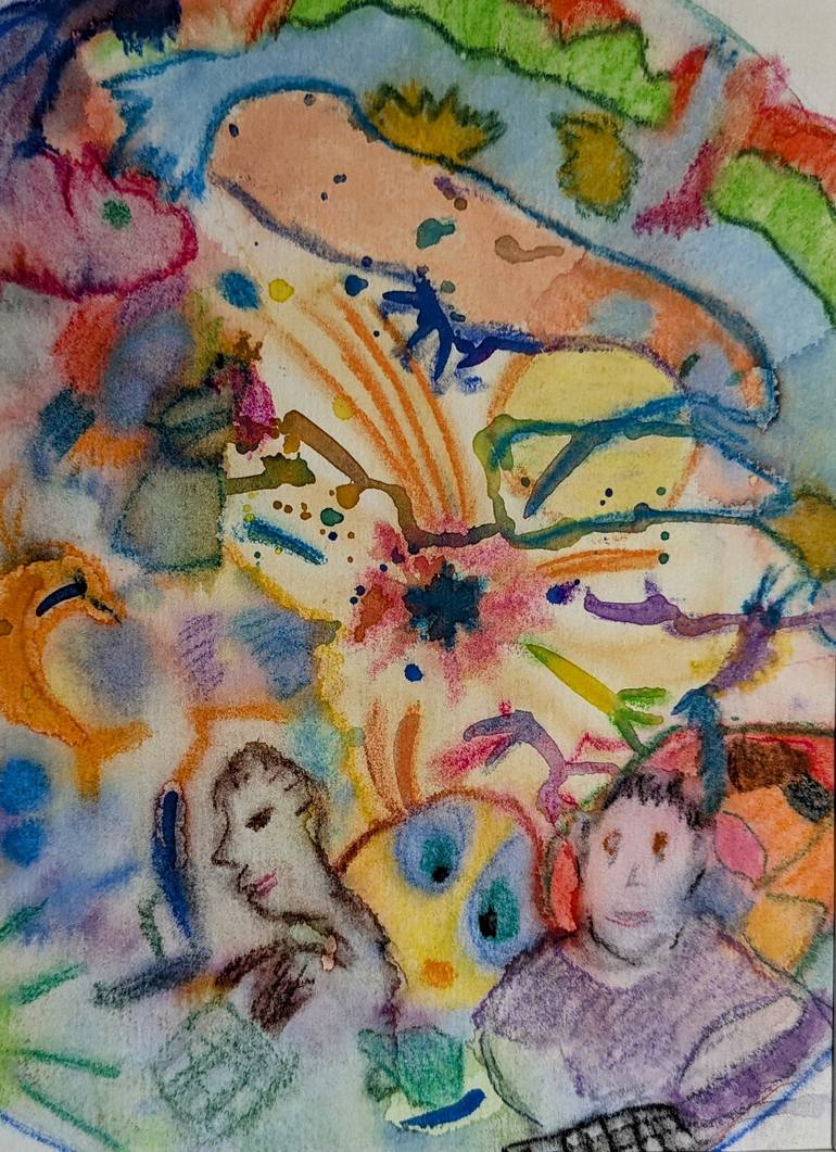 Original Figurative Abstract Paintings by Ellen Frischbutter