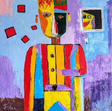 Original Conceptual Science/Technology Paintings by Ellen Frischbutter