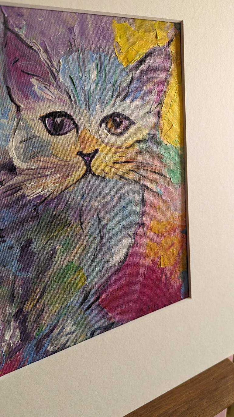 Original Art Deco Animal Painting by Ellen Frischbutter