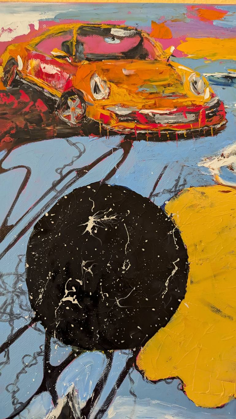 Original Expressionism Fantasy Painting by Ellen Frischbutter