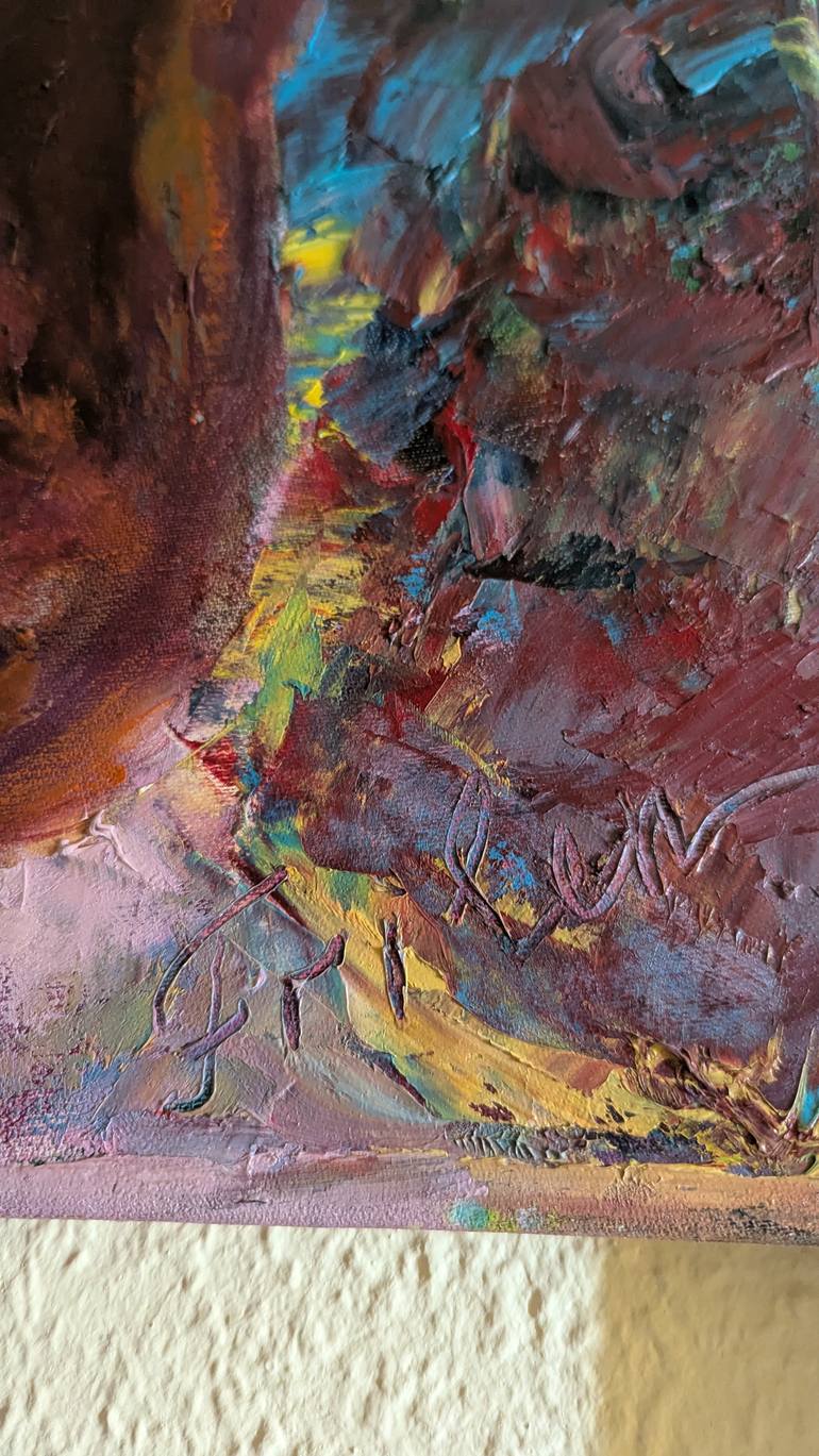 Original Expressionism Women Painting by Ellen Frischbutter