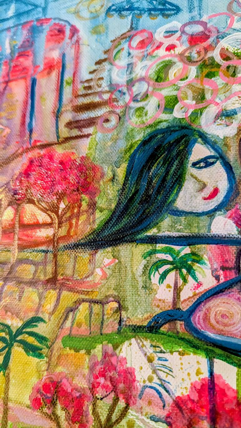 Original Conceptual Abstract Painting by Ellen Frischbutter