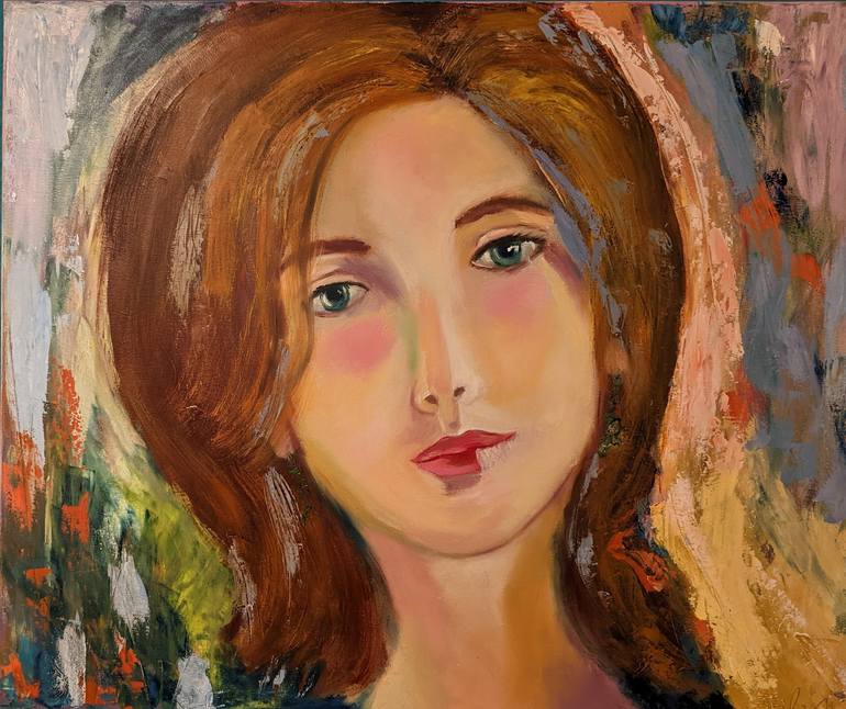 Print of Art Deco Portrait Paintings by Ellen Frischbutter