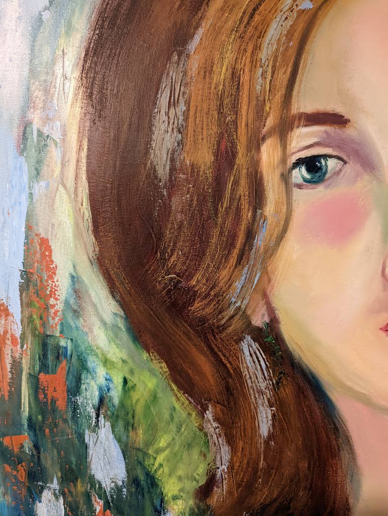 Original Art Deco Women Painting by Ellen Frischbutter