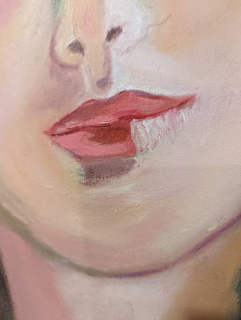 Original Art Deco Women Painting by Ellen Frischbutter