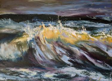 Original Expressionism Seascape Paintings by Ellen Frischbutter