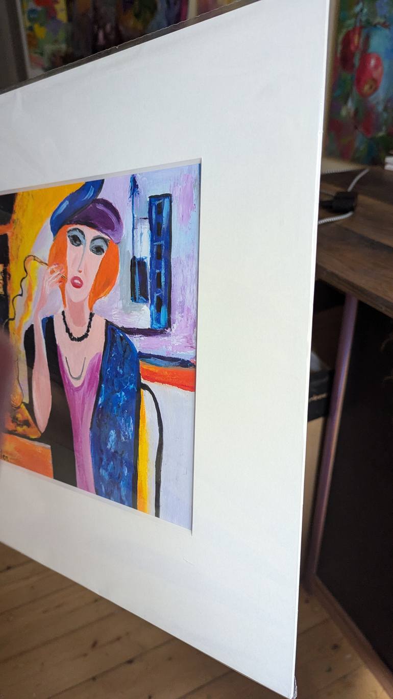 Original Abstract Expressionism Women Painting by Ellen Frischbutter