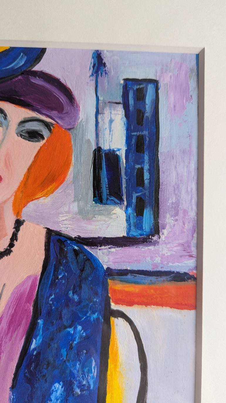 Original Abstract Expressionism Women Painting by Ellen Frischbutter