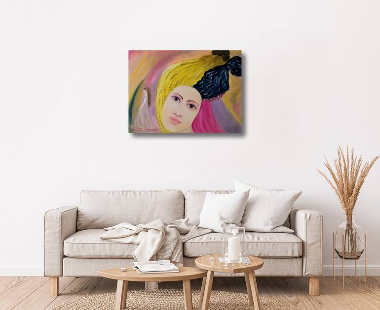 Original Abstract Expressionism Women Painting by Ellen Frischbutter