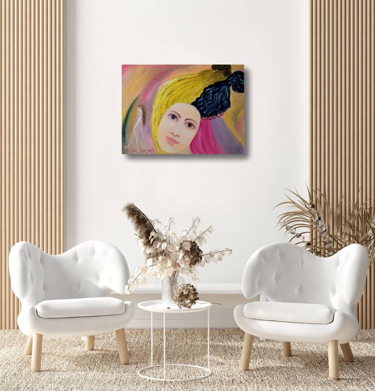 Original Abstract Expressionism Women Painting by Ellen Frischbutter