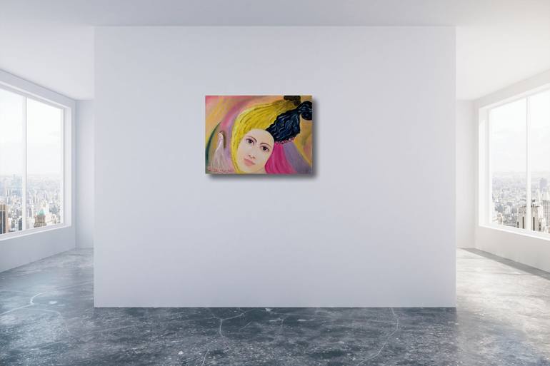 Original Abstract Expressionism Women Painting by Ellen Frischbutter