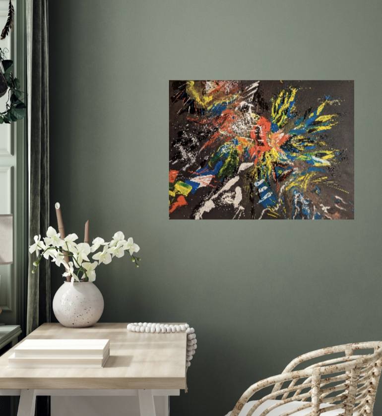 Original Abstract Painting by Ellen Frischbutter