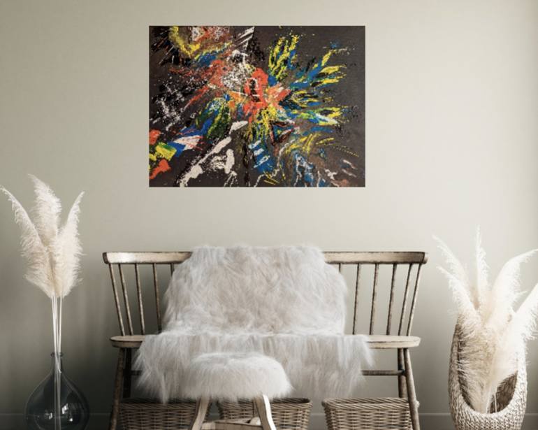 Original Abstract Painting by Ellen Frischbutter