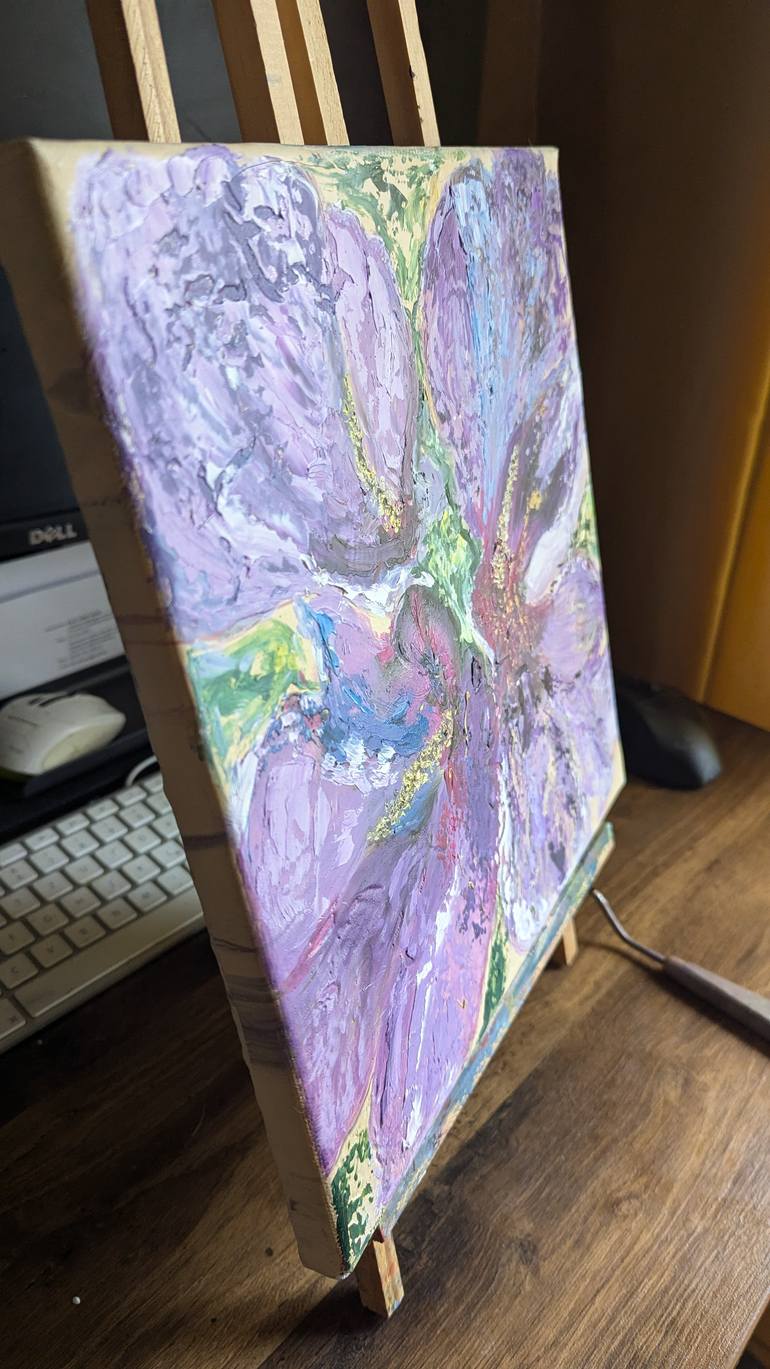 Original Art Deco Abstract Painting by Ellen Frischbutter