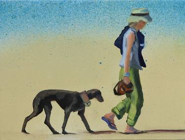 Print of Figurative Dogs Paintings by Heike Ludewig