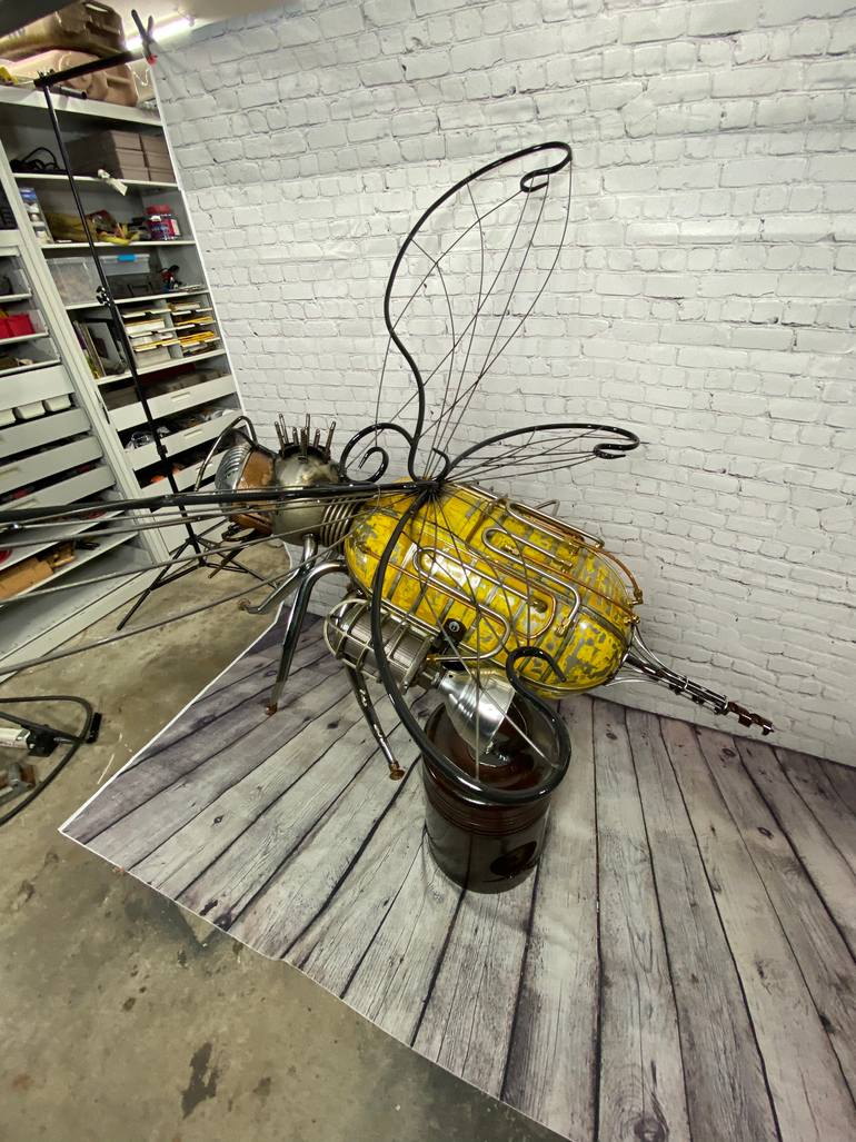 Original Abstract Expressionism Outer Space Sculpture by Aaron Nelson