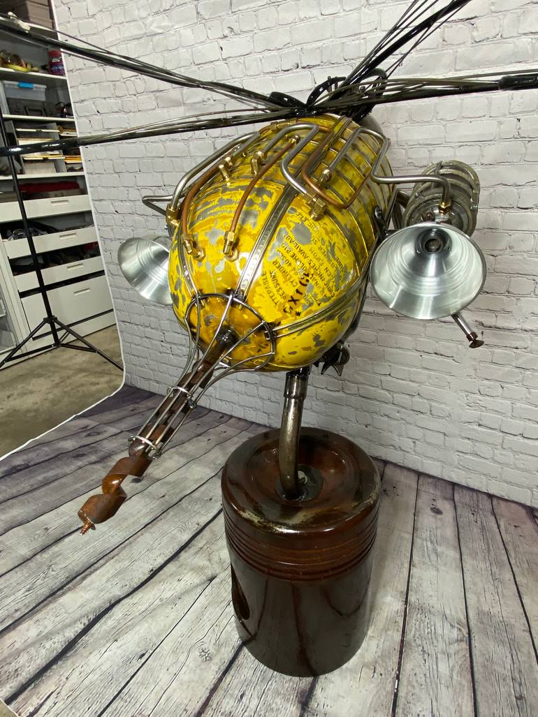 Original Abstract Expressionism Outer Space Sculpture by Aaron Nelson